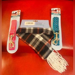 Doggy scarf/Leash bundles